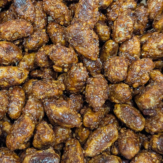 Semillas de cacao con caramelo
